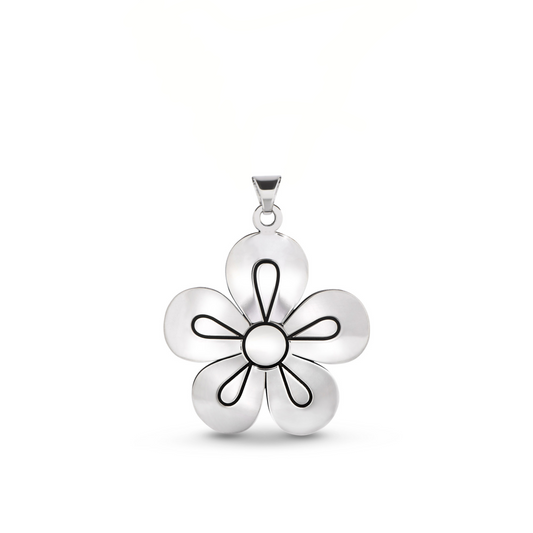 SILVER ROSETTE PENDANT Love + Affection